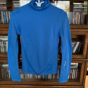Climawear Blue Nylon and Spandex Turtleneck - Winter/Fall First Layer - L/XL
